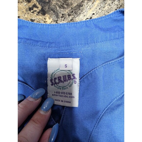 S.c.r.u.b.s. Blue Scrub Top Unisex Adult Size Small Short Sleeve - Picture 2 of 5